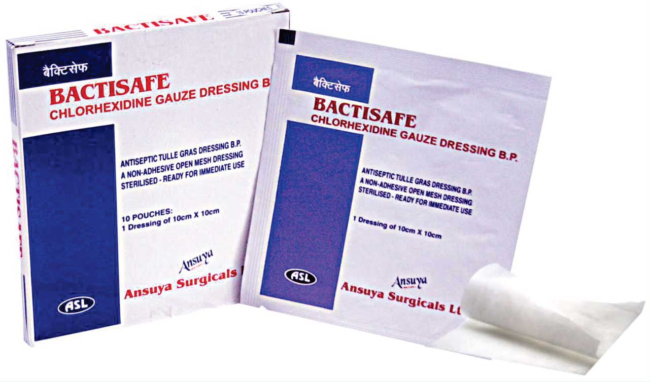 Bactisafe Chlorhexidine gauze dressing